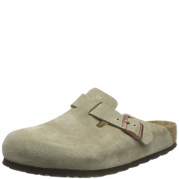 BIRKENSTOCK MEN'S BOSTON CLOGS BEIGE TAUPE TAUPE 6.5 UK
